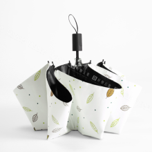 Five Off Sun Umbrella Sun Umbrella Hand Fold UV Resistant Black Gel Mini Capsule Umbrella