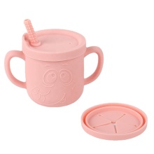 New Silicone Baby Tableware: BPA-Free Toddler Sippy Cups & Snack Cups with Straws