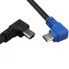 Angled Micro to MINI USB Cable