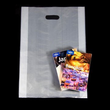 clear simple punch handle cut out bags