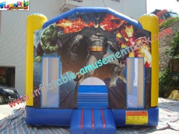 Batman Inflatable Commercial Bouncy Castles Moonwalk For Children