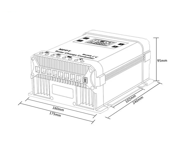 Lcd 24v 60a Off Grid Mppt Solar Charge Contr Png