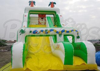 0.55MM PVC Huge Tiger Kids Inflatable Slides For Playground