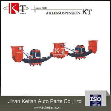 American type tri-axle underslung suspension