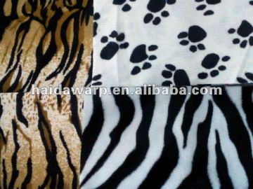Tiger printed velboa