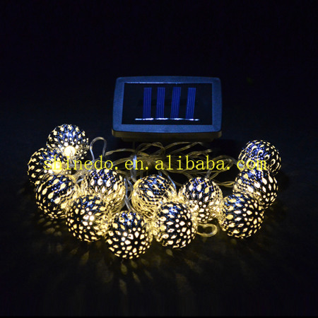 10 LED Rattan Ball Solar String Light (SD-SSL011)