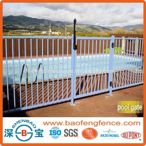 1200mm Decorative Black Powder Coated Flat Top Aluminum Fence With Gate For USA CA AU NZ Market (Factory & Exporter)