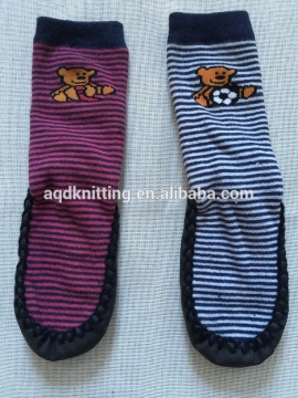 boy terry shoe socks non skid AQD-FS-14