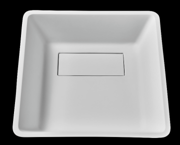 Pure resin square modern washbasin for cabinet