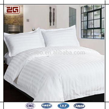 Guangzhou Classic Satin Stripe Design Luxury King Size Wholesale Hotel Bedding