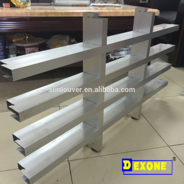 Aluminum grid wall panel for building sun shade