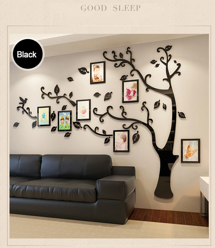 Acrylic Couple Tree Wall Stickers