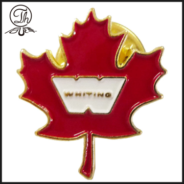 Personalized Maple Leaf metal pin badges