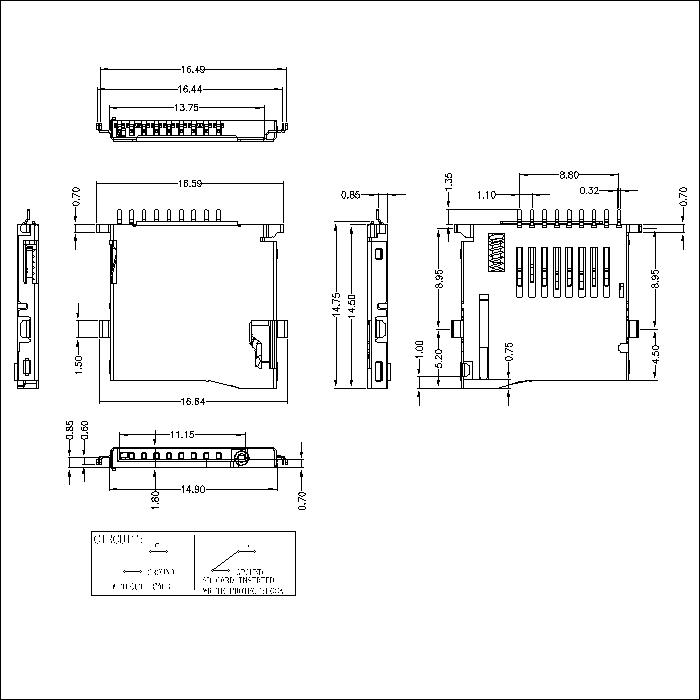 TSIM series 1.80mm height connector ATK-TSIM180A001