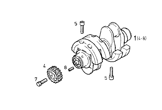Deutz Spare Parts Forged Crankshaft for F2L511 Diesel Engine 0415 2745