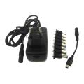 Adaptador de cargador de pared portátil 24W-12V-2A con puntas de 8-DC