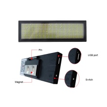 USB Rechargeable Mini LED Name Plate Display for Factory ID Badges