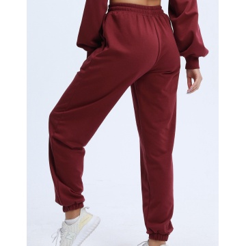 Sport-Jogginghose aus Baumwolle Spandex für Damen