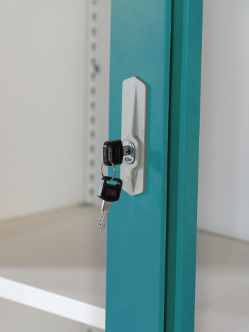 Turquoise Metal File Storage Cabinets Sliding Door Cabinets