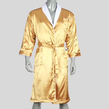 Long Length Double Layer Silk BathRobe