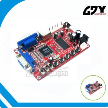 CGA to VGA converter board for arcade game machine