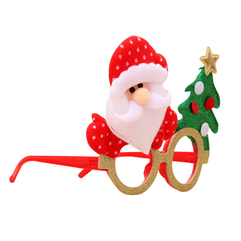 New Glasses Cartoon Antlers Santa Claus Christmas Children's Holiday Party Creative Gifts Toys Small Gifts