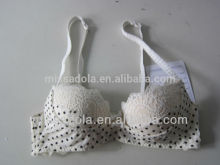 latest polka dot white brassiere Trade assurance supplier underwear