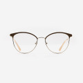 Club round Metal Women's Optical Frames