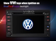 Steering Wheel Control Rca Rear View Vw Sat Nav Dvd For Jetta 1998 - 2004 Vvw6286