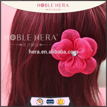 Plastic mesh flowers decorative hair clips