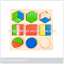 wholesale educational toys wooden geometric shape blocks