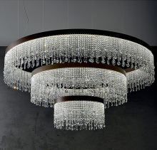 Modern Raindrop Crystal Chandelier Light for Salon