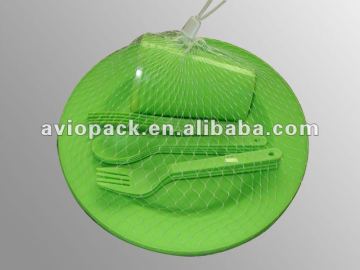 plastic outdoor tableware set