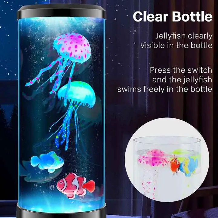 Decorative LED Jellyfish Lamp for Family Living Room