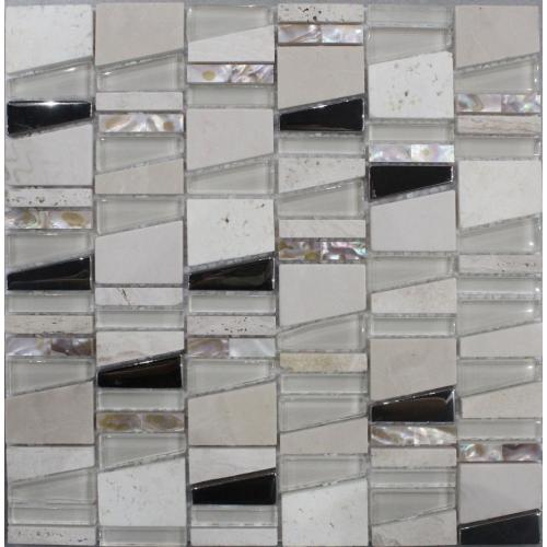 Metail Look Irregular Chip Mosaic