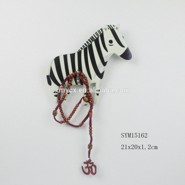 Wooden Crafts Zebra Shape Coat Hook