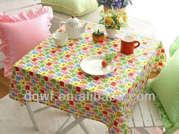 HOT SLAE 100% polyester table cloths fabric painting