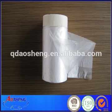 Taped disposable clear HDPE plastic film