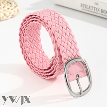 Trendy Y2K Pink Leather Belt Design