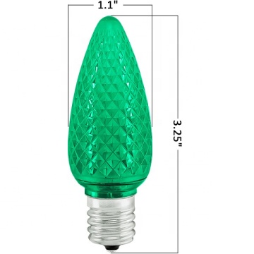 Waterproof 120V E17 C9 Dimmable Christmas Lights for Mini Trees