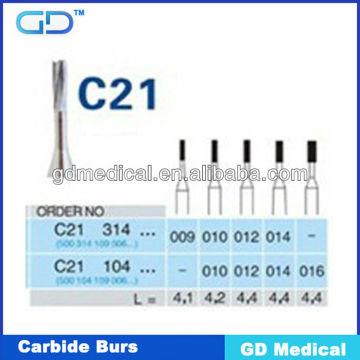 HOT SELLING dental drills/carbide dental drills/ROUND dental drills DCB-C21
