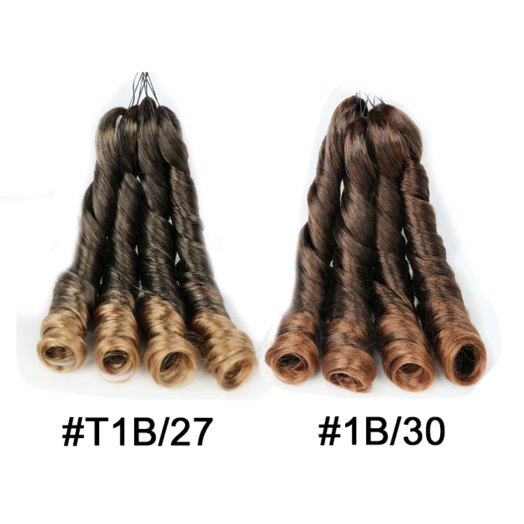 Julianna Pony Style  80G 100G Braids For African Hair 24 Inch Spanish Wavy Braiding Hair Spiral Curly Hair Braid