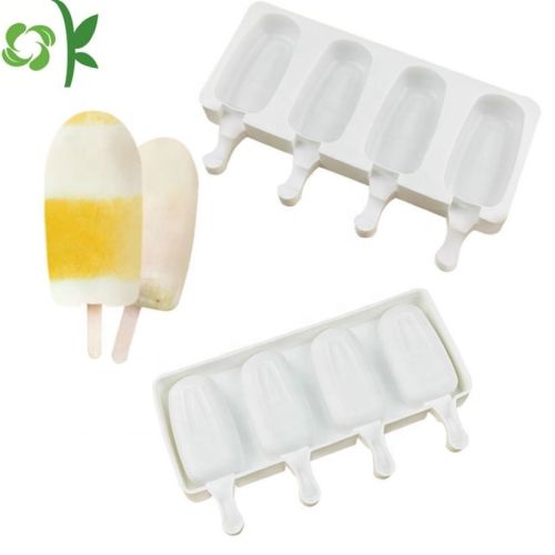Easy Release Oval Shape Silicone Ice Cream Mold