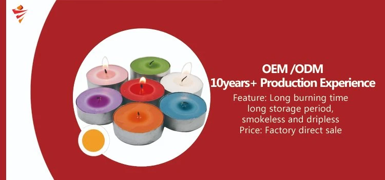 Long Burning Birthday Party Colorful Tealight Candle