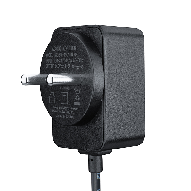 12V1A 12V1.5A 9V1A Indian plug power adapter with BIS