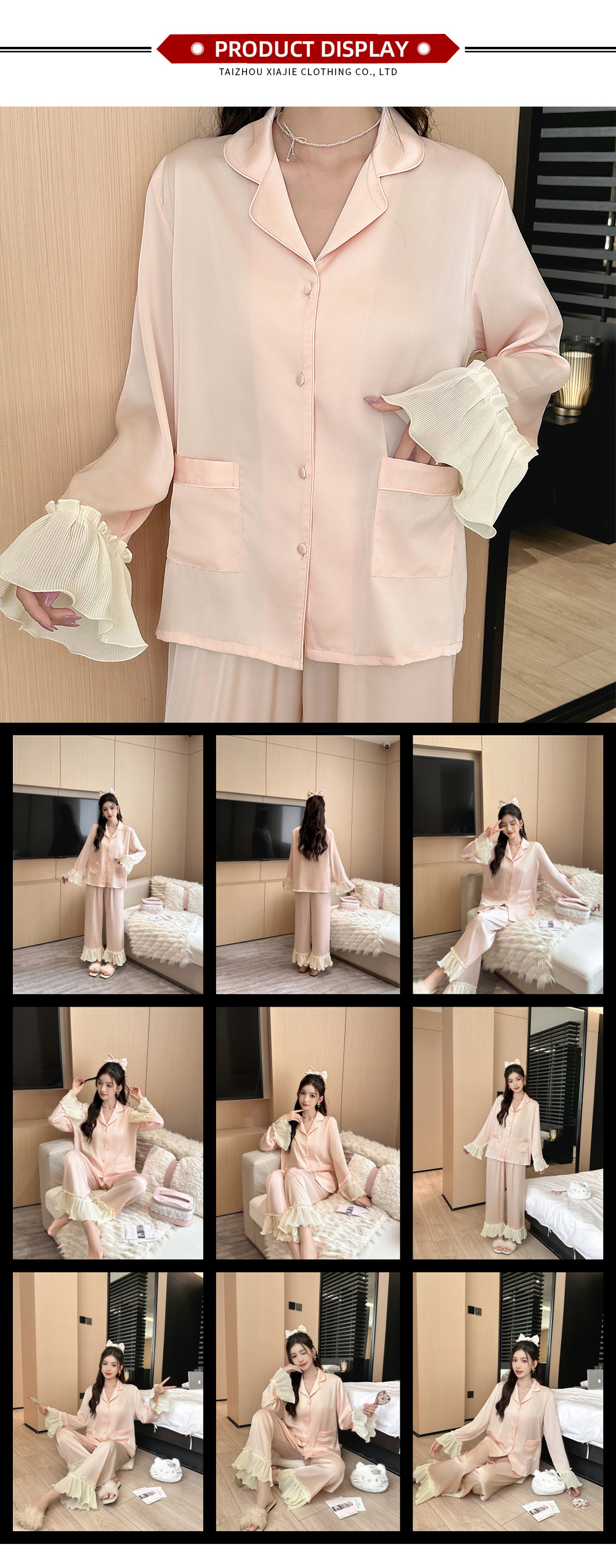 Conjunto de pijama de manga larga2-36-X Long-sleeve Pajama Set2-36-X