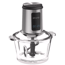 Stainless Steel Digital Multi-Purpose Kitchen Appliance: Blender, Food Processor, Meat Grinder & Chopper with LED Display