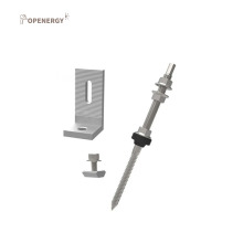 Stainless Steel Solar Fixing Screw Double Threaded Hanger Bolt with Nuts and Washer - L Feet Photovoltaic Hanger Bolts