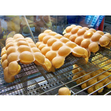 Pembuat wafel komersial listrik mesin wafel telur Hongkong