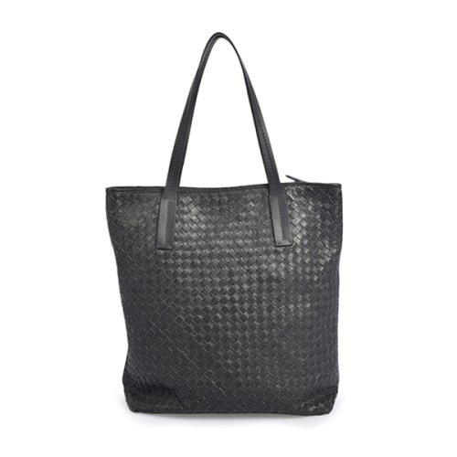 Shopper Handbag Borsa da lavoro da donna in pelle vintage nera